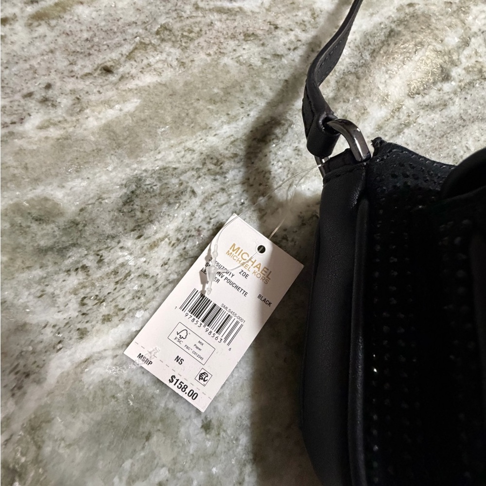 Michael Kors Zoe Small Rhinestoned Cargo Utility Shoulder Bag - Picture 5 of 5